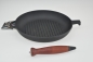 Preview: 26 cm Grillpfanne Bratpfanne aus Gusseisen