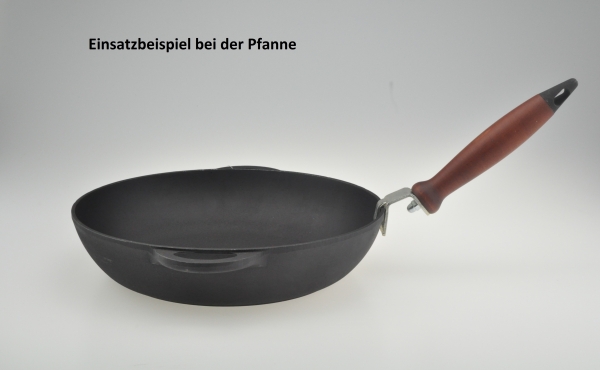 Universalgriff Pfannengriff aus Holz für Pfanne Topf