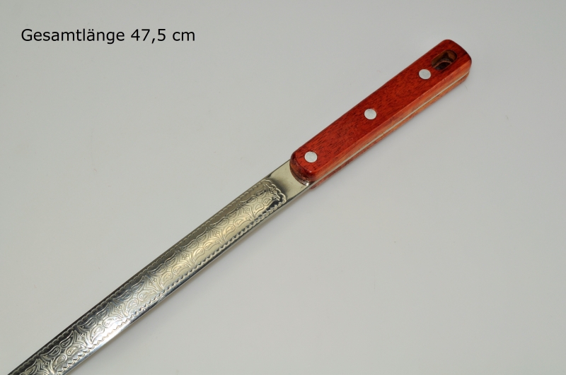 Schaumlöffel Schumovka aus Edelstahl mit Holzgriff Gesamtlänge 47,5 cm