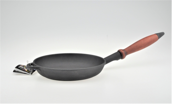 22 cm Pfanne aus Gusseisen mit Holzgriff PREMIUM