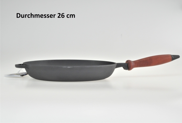 26 cm Grillpfanne Bratpfanne aus Gusseisen