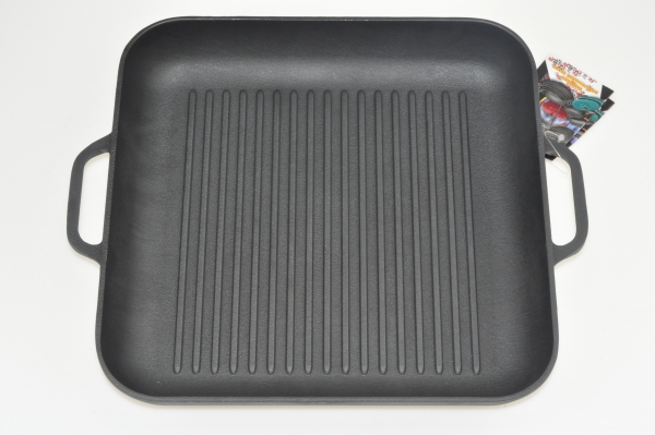 28 x 28 cm Grillpfanne Bratpfanne aus Gusseisen