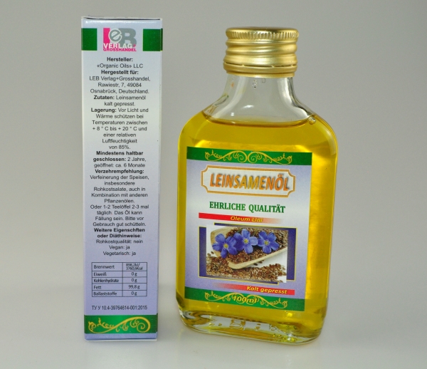 Leinsamen kalt gepresst 100 ml