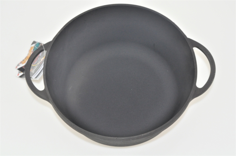 2 Liter Schmortopf Topf aus Gusseisen ohne Deckel Bratentopf Bräter