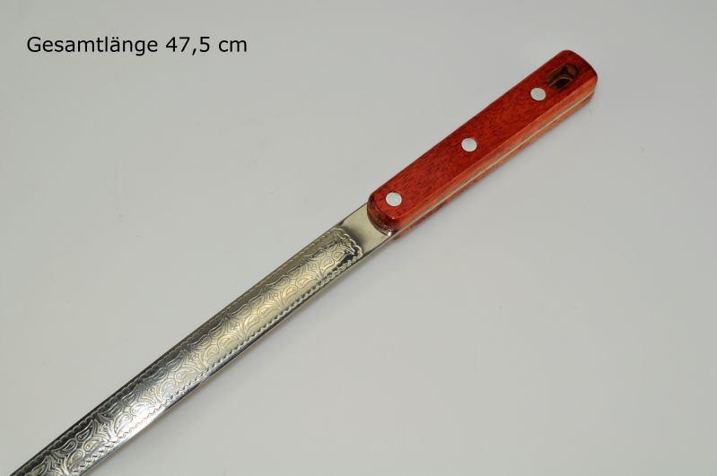 Schaumlöffel Schumovka aus Edelstahl mit Holzgriff Gesamtlänge 47,5 cm