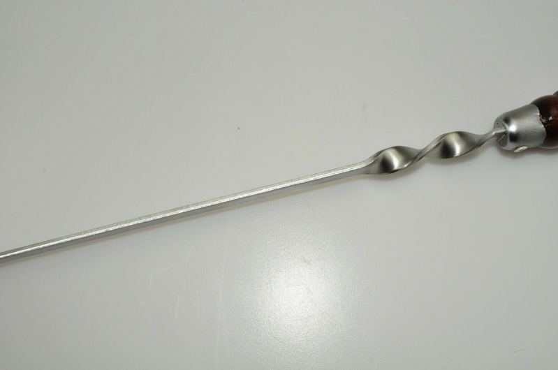 Schaschlikspieße, Schampura Stahlstärke 3mm, Grillspieß mit Holzgriff