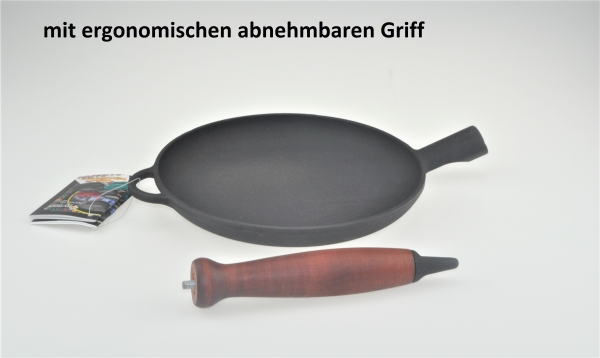 22 cm Pfannkuchen Crepespfanne aus Gusseisen PREMIUM