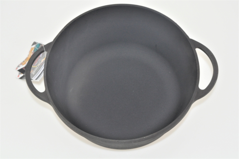 4 Liter Schmortopf Topf aus Gusseisen ohne Deckel Bratentopf Bräter
